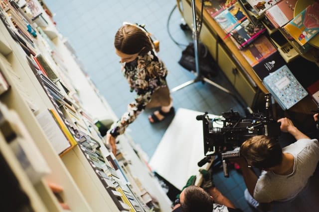 filming-a-woman-at-library-2925311