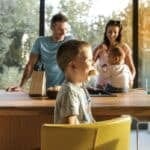 family spending time together